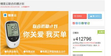 京东血糖仪类众筹创新高，糖果云一日破41万，开启健康管理新篇章